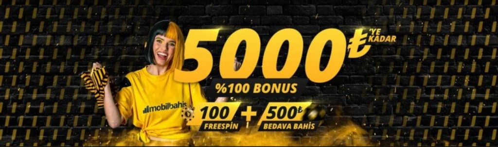 5000 TL hoşgeldin bonusu