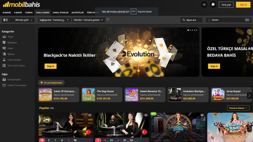 mobilbahis canlı casino