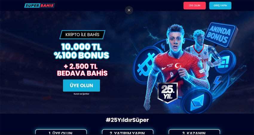Superbahis'ten 10 000 TL Hoş Geldin Bonusu