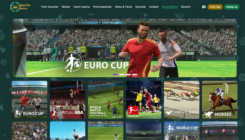 anadolu casino da sanal bahisler yapın