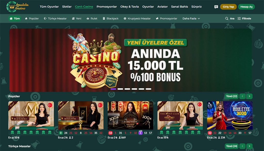 canlı anadolu casino